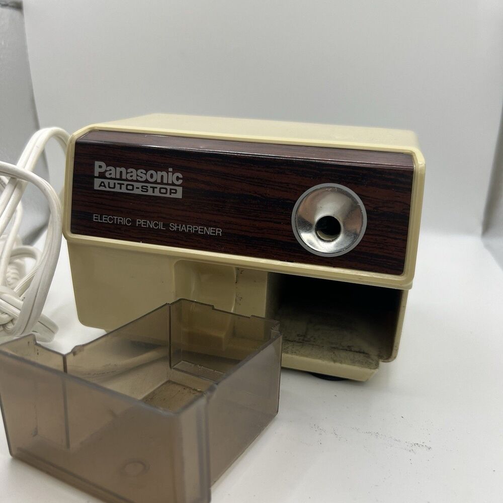 Vintage Panasonic Auto Stop Model KP-110 Electric Pencil Sharpener Tested Works - Picture 5 of 6